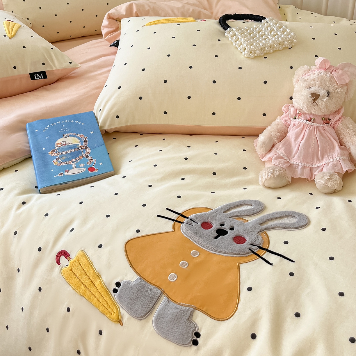 91家纺网 家纺一手货源 找家纺 （总）乐美家纺 2025新款亲肤舒适全棉纯棉贴布绣卡通系列四件套