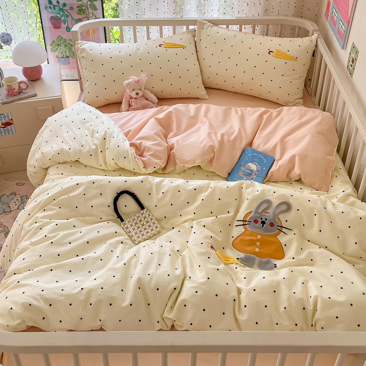 91家纺网 家纺一手货源 找家纺 （总）乐美家纺 2025新款亲肤舒适全棉纯棉贴布绣卡通系列四件套