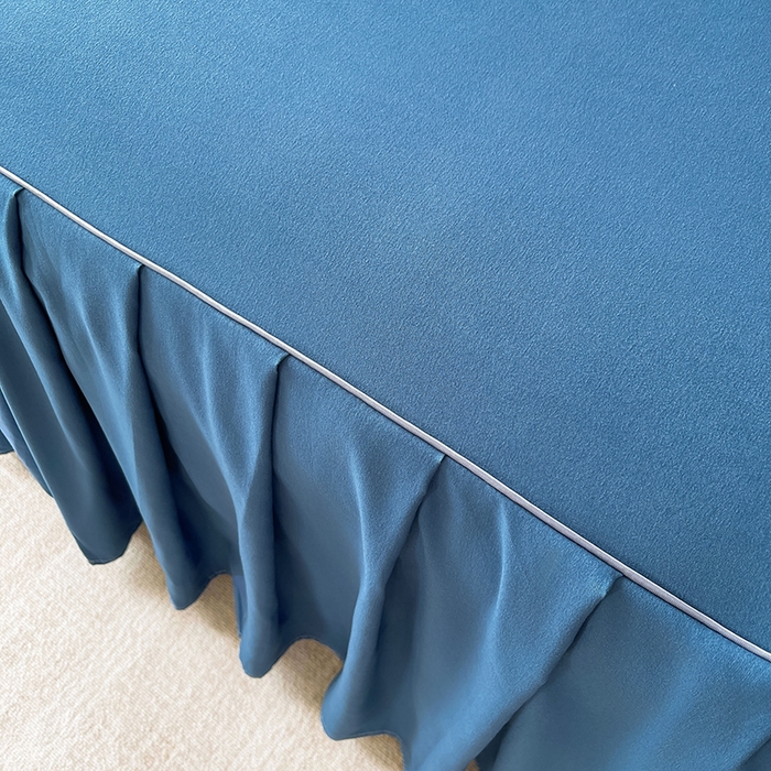 91家纺网 家纺一手货源 找家纺 （总）七仙女家纺 2025新款水洗磨毛刺绣轻奢简约系列单床裙单品床裙床裙单件