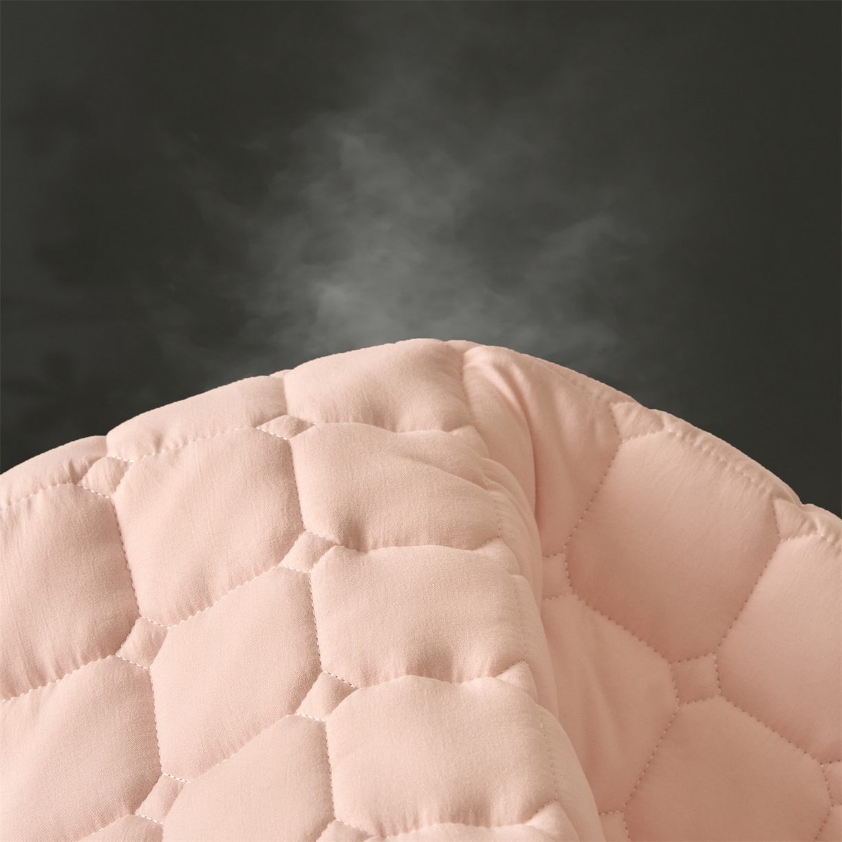 91家纺网 家纺一手货源 找家纺 雯豆家纺 2025新款简约水洗棉夹棉床笠-雅韵 雅韵-密合粉