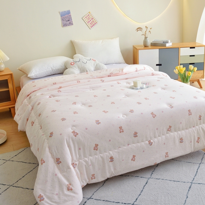 91家纺网 家纺一手货源 找家纺 （总）博尔菲 2025新款小清新柔肤被