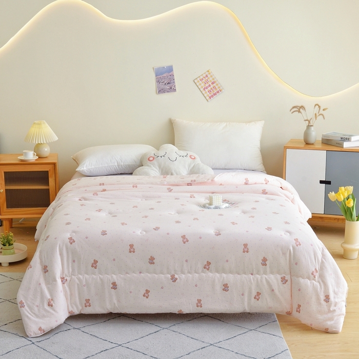 91家纺网 家纺一手货源 找家纺 （总）博尔菲 2025新款小清新柔肤被