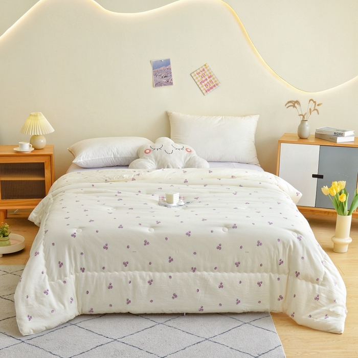 91家纺网 家纺一手货源 找家纺 博尔菲 2025新款小清新柔肤被 小清新柔肤被-02