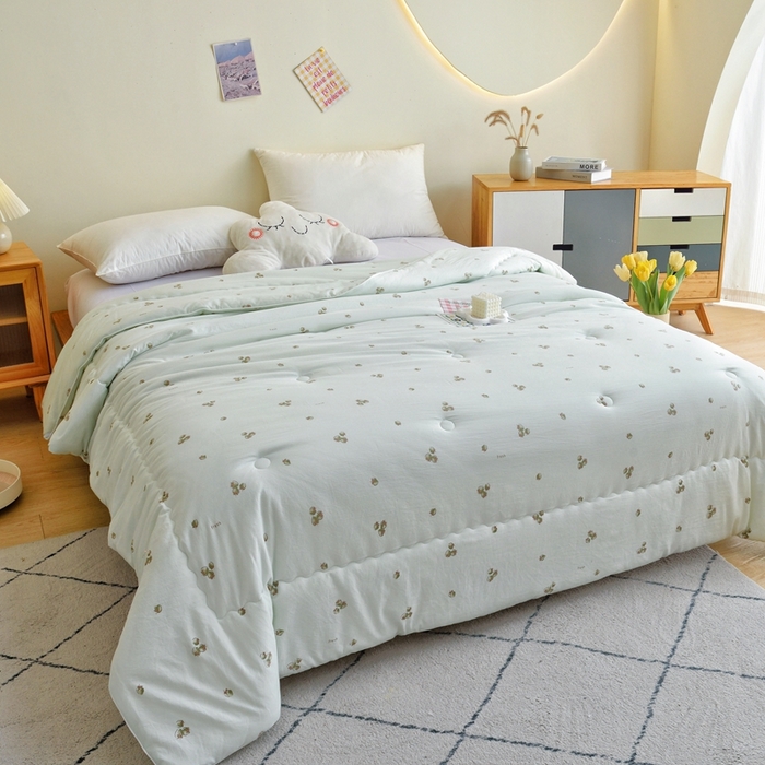 91家纺网 家纺一手货源 找家纺 博尔菲 2025新款小清新柔肤被 小清新柔肤被-03