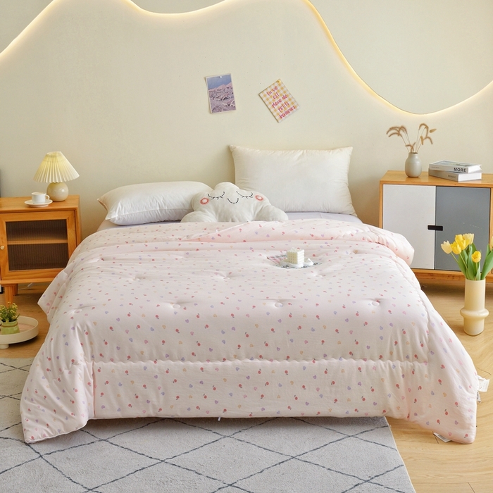 91家纺网 家纺一手货源 找家纺 博尔菲 2025新款小清新柔肤被 小清新柔肤被-06