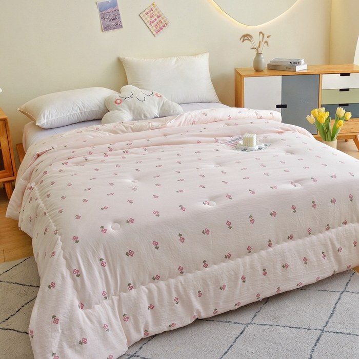 91家纺网 家纺一手货源 找家纺 博尔菲 2025新款小清新柔肤被 小清新柔肤被-07