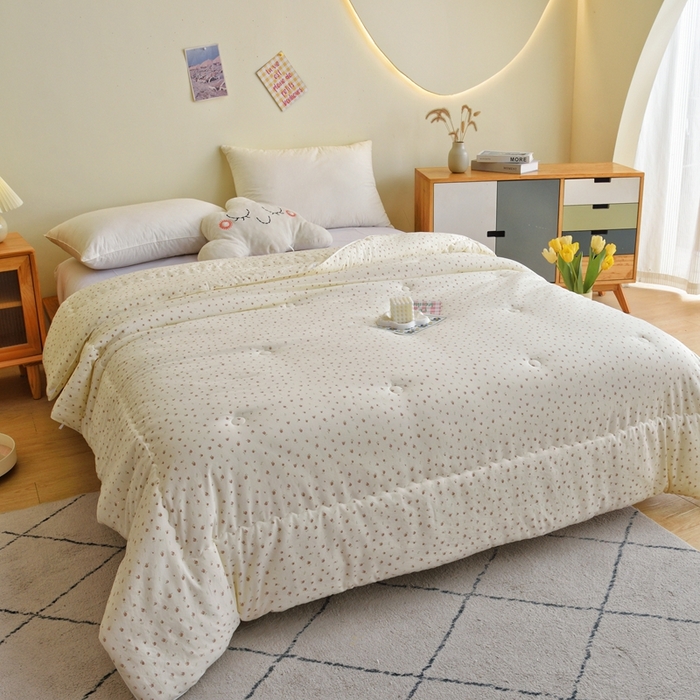 91家纺网 家纺一手货源 找家纺 博尔菲 2025新款小清新柔肤被 小清新柔肤被-12