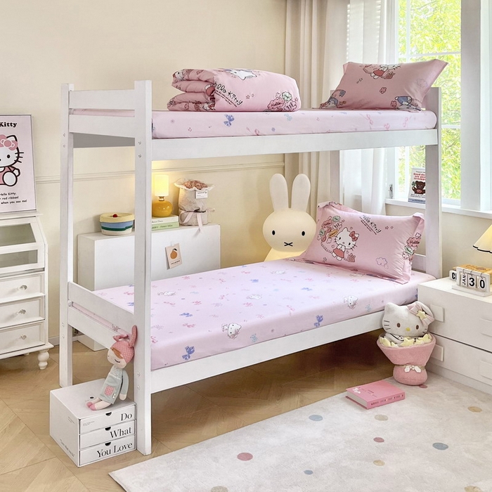 91家纺网 家纺一手货源 找家纺 （总）蘭菲家纺 2025新款三丽鸥系列全棉印花三件套、四件套