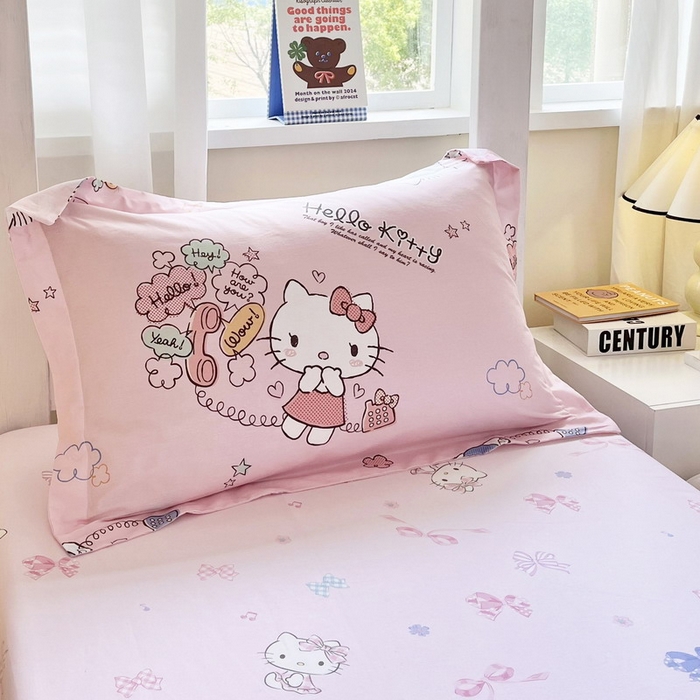 91家纺网 家纺一手货源 找家纺 （总）蘭菲家纺 2025新款三丽鸥系列全棉印花三件套、四件套