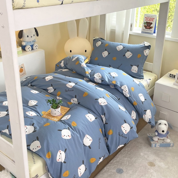 91家纺网 家纺一手货源 找家纺 （总）蘭菲家纺 2025新款三丽鸥系列全棉印花三件套、四件套