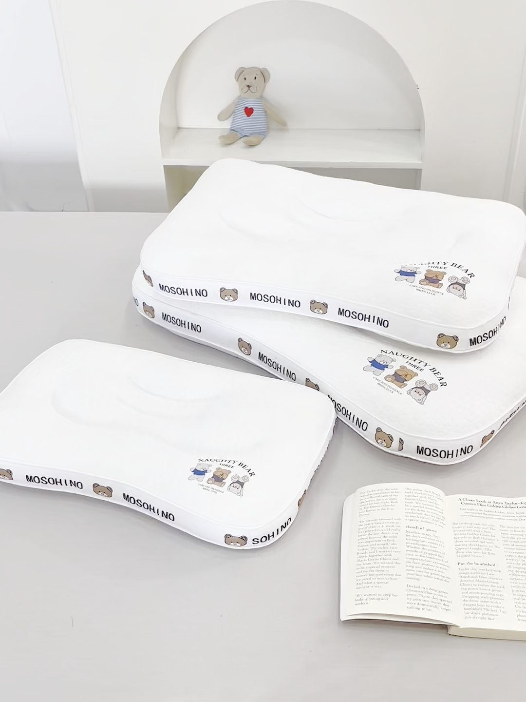 91家纺网 家纺一手货源 找家纺 （总）金牛枕芯 2025新款枕芯卡通小熊针织亲子组合枕头学生成人定型枕头护颈枕枕头枕芯