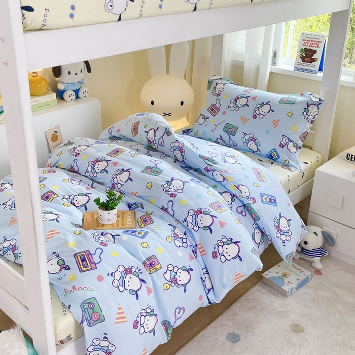 91家纺网 家纺一手货源 找家纺 （总）蘭菲家纺 2025新款三丽鸥系列全棉印花三件套、四件套