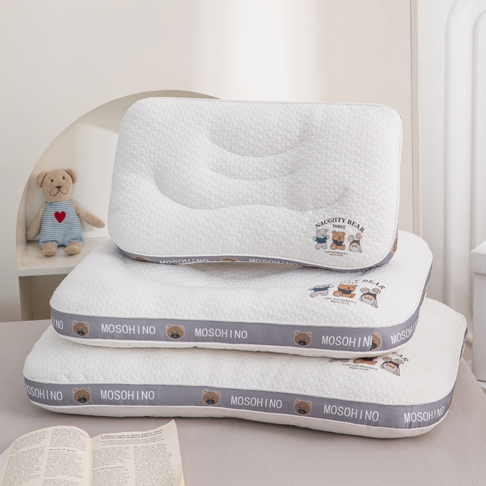 91家纺网 家纺一手货源 找家纺 （总）金牛枕芯 2025新款枕芯卡通小熊针织亲子组合枕头学生成人定型枕头护颈枕枕头枕芯