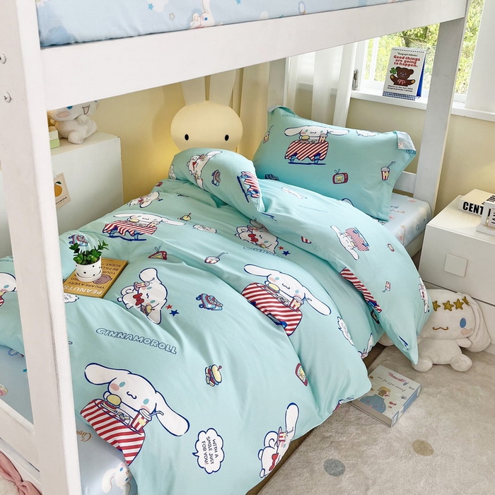 蘭菲家纺 2025新款三丽鸥系列全棉印花三件套、四件套 聚餐