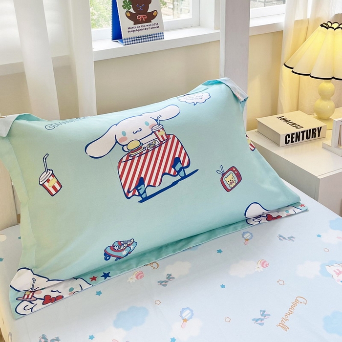 91家纺网 家纺一手货源 找家纺 蘭菲家纺 2025新款三丽鸥系列全棉印花三件套、四件套 聚餐