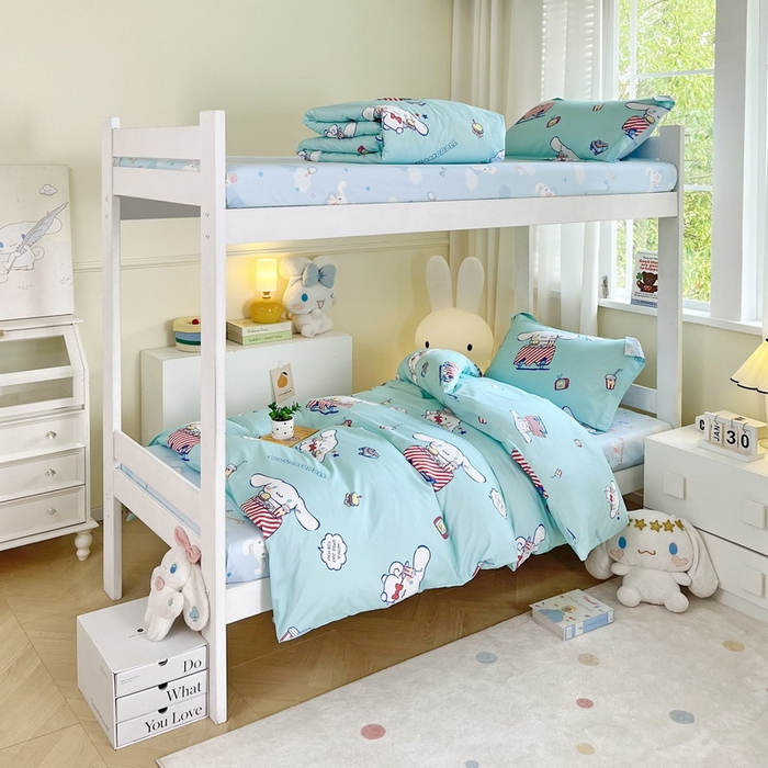 91家纺网 家纺一手货源 找家纺 蘭菲家纺 2025新款三丽鸥系列全棉印花三件套、四件套 聚餐