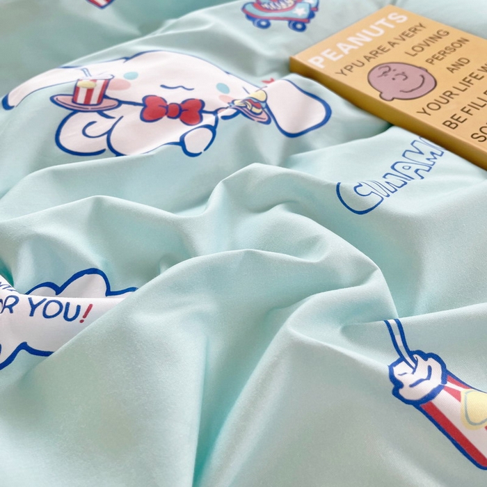 91家纺网 家纺一手货源 找家纺 蘭菲家纺 2025新款三丽鸥系列全棉印花三件套、四件套 聚餐