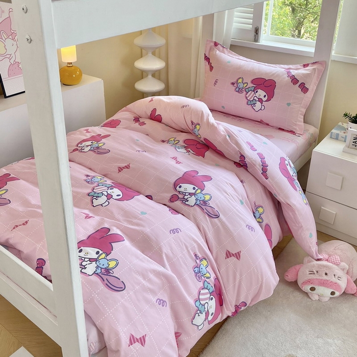 蘭菲家纺 2025新款三丽鸥系列全棉印花三件套、四件套 美食家