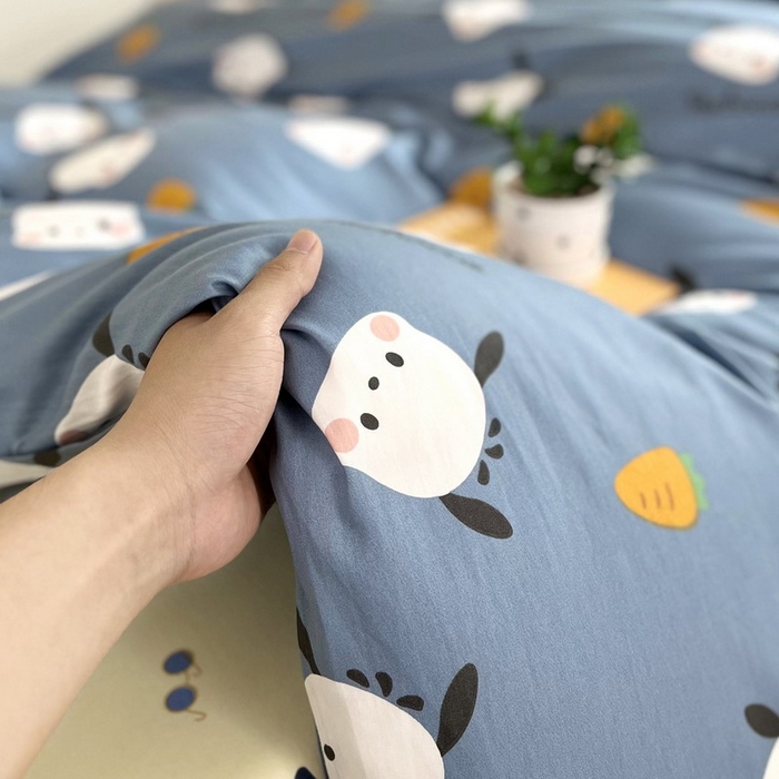 91家纺网 家纺一手货源 找家纺 蘭菲家纺 2025新款三丽鸥系列全棉印花三件套、四件套 小金豆-灰