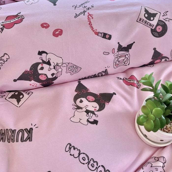 91家纺网 家纺一手货源 找家纺 蘭菲家纺 2025新款三丽鸥系列全棉印花三件套、四件套 小美库