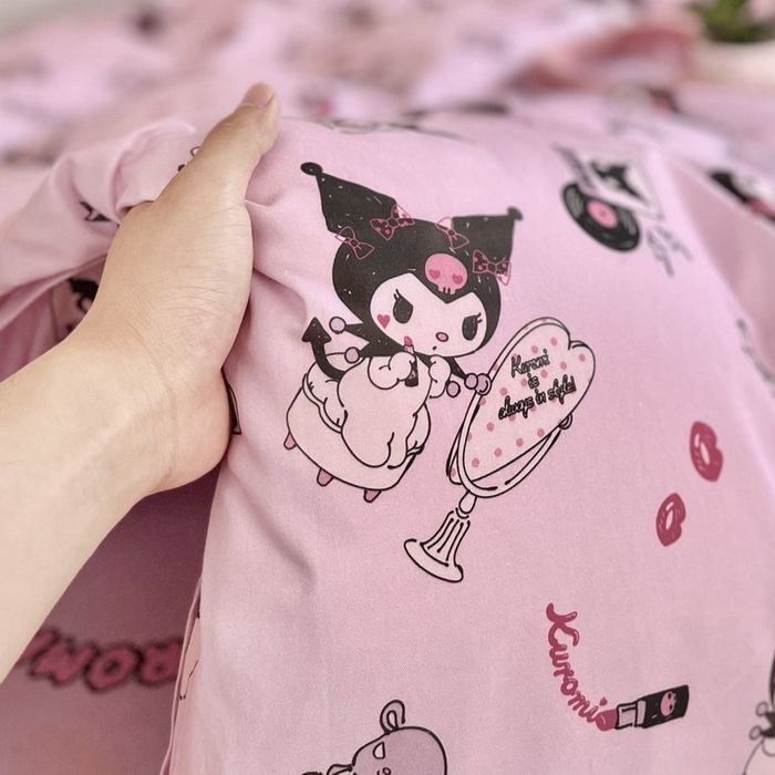 91家纺网 家纺一手货源 找家纺 蘭菲家纺 2025新款三丽鸥系列全棉印花三件套、四件套 小美库