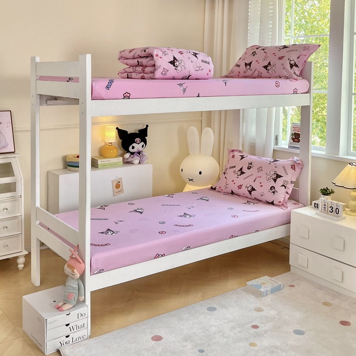 91家纺网 家纺一手货源 找家纺 蘭菲家纺 2025新款三丽鸥系列全棉印花三件套、四件套 小美库