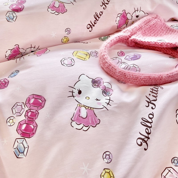 91家纺网 家纺一手货源 找家纺 蘭菲家纺 2025新款三丽鸥系列全棉印花三件套、四件套 小甜心