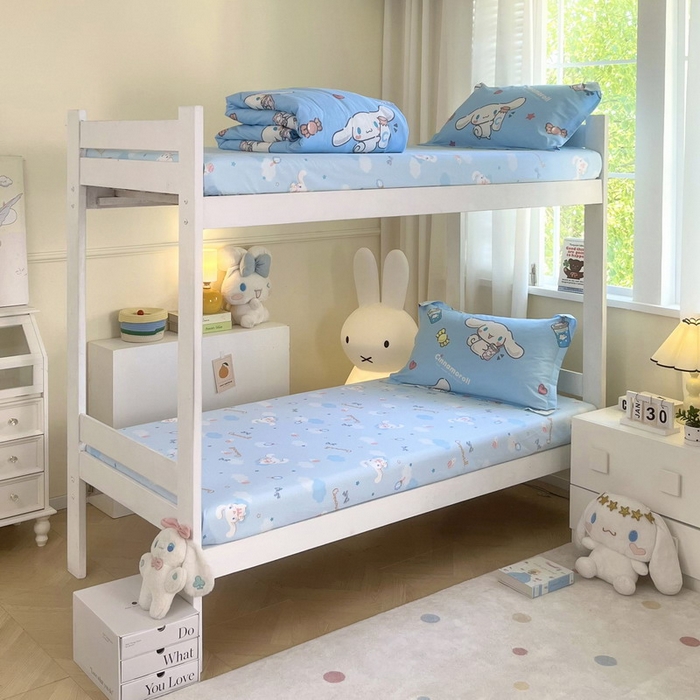 91家纺网 家纺一手货源 找家纺 蘭菲家纺 2025新款三丽鸥系列全棉印花三件套、四件套 小土豆