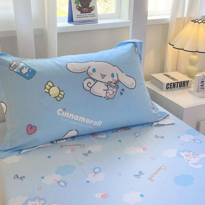 91家纺网 家纺一手货源 找家纺 蘭菲家纺 2025新款三丽鸥系列全棉印花三件套、四件套 小土豆