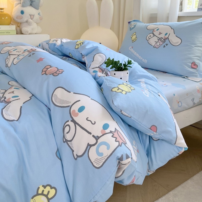 91家纺网 家纺一手货源 找家纺 蘭菲家纺 2025新款三丽鸥系列全棉印花三件套、四件套 小土豆