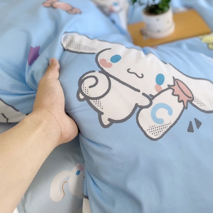 91家纺网 家纺一手货源 找家纺 蘭菲家纺 2025新款三丽鸥系列全棉印花三件套、四件套 小土豆