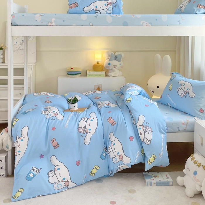 91家纺网 家纺一手货源 找家纺 蘭菲家纺 2025新款三丽鸥系列全棉印花三件套、四件套 小土豆