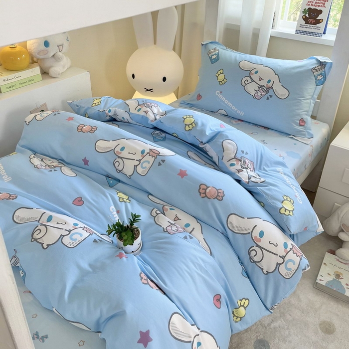 91家纺网 家纺一手货源 找家纺 蘭菲家纺 2025新款三丽鸥系列全棉印花三件套、四件套 小土豆