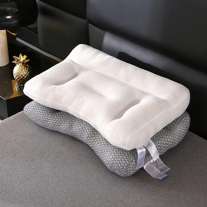 91家纺网 家纺一手货源 找家纺 （总）金牛枕芯 2025新款针织灰白牵引枕成人学生枕头枕芯