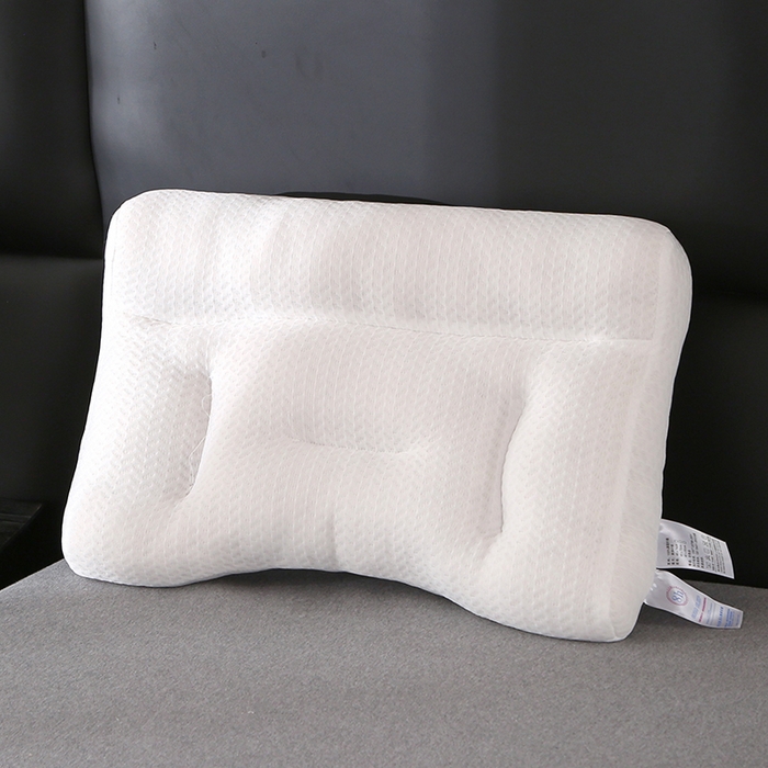 金牛枕芯 2025新款针织灰白牵引枕成人学生枕头枕芯 针织牵引枕-白 40x60cm/只