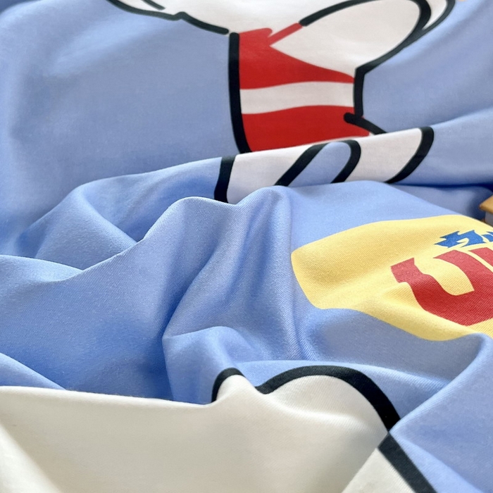 91家纺网 家纺一手货源 找家纺 蘭菲家纺 2025新款学生季经典奥特曼系列全棉印花三件套、四件套 太空游