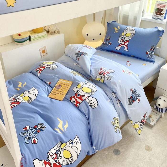 蘭菲家纺 2025新款学生季经典奥特曼系列全棉印花三件套、四件套 小虎队