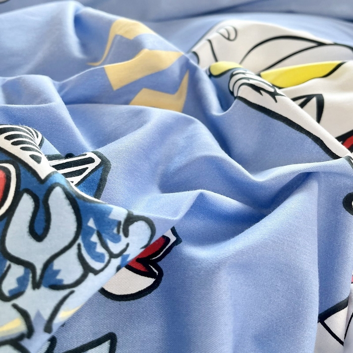 91家纺网 家纺一手货源 找家纺 蘭菲家纺 2025新款学生季经典奥特曼系列全棉印花三件套、四件套 小虎队