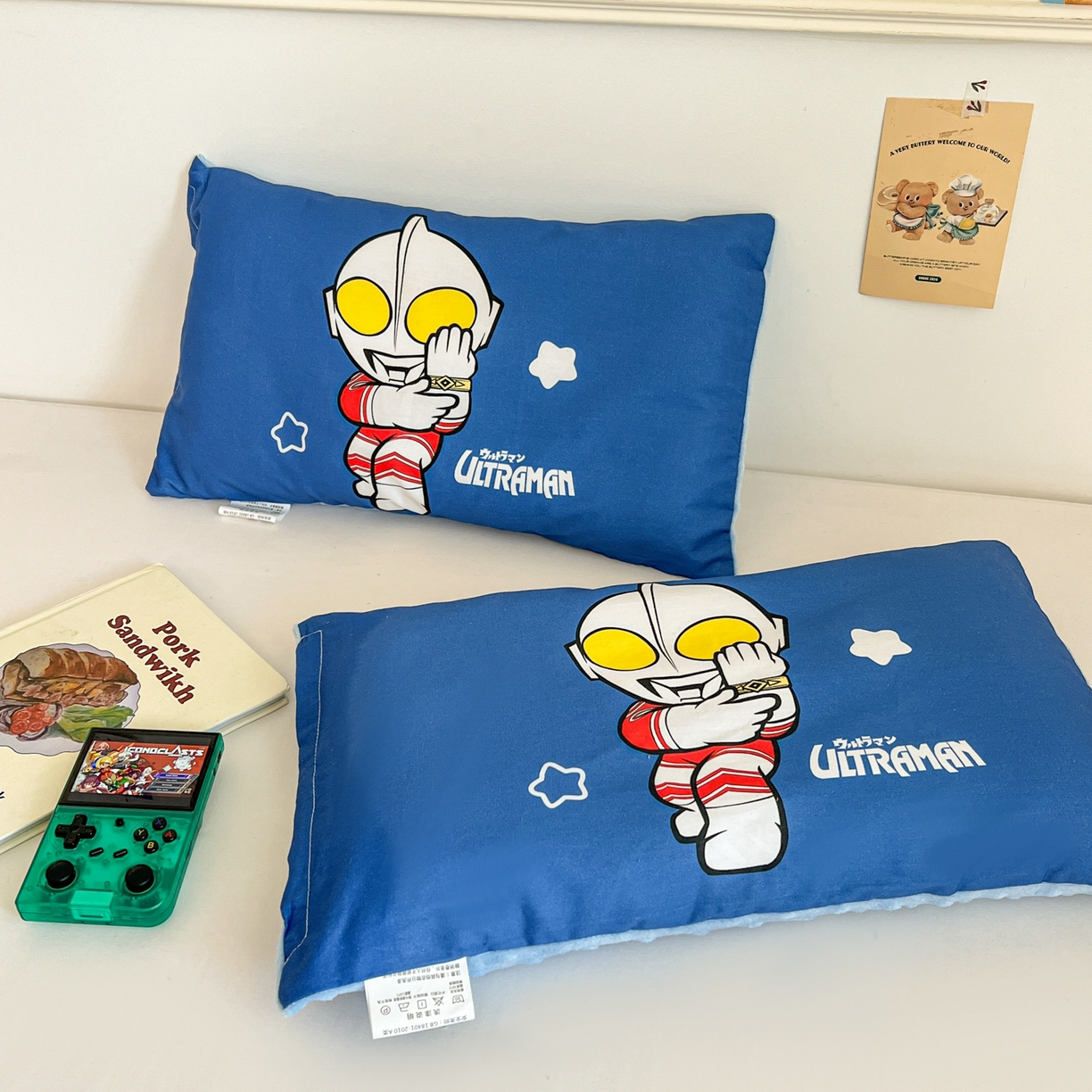 91家纺网 家纺一手货源 找家纺 孩子王家纺 2025新款A棉B绒全棉纯棉豆豆枕学生幼儿园系列 超人杰克 30x50cm/只（带标）