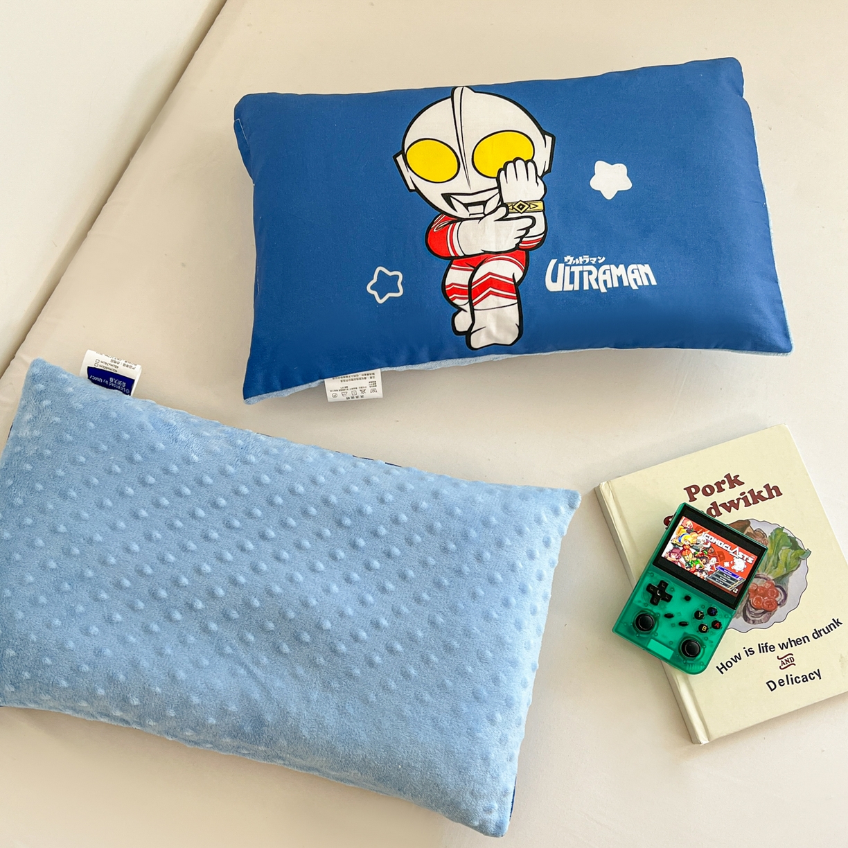 91家纺网 家纺一手货源 找家纺 孩子王家纺 2025新款A棉B绒全棉纯棉豆豆枕学生幼儿园系列 超人杰克 30x50cm/只（带标）