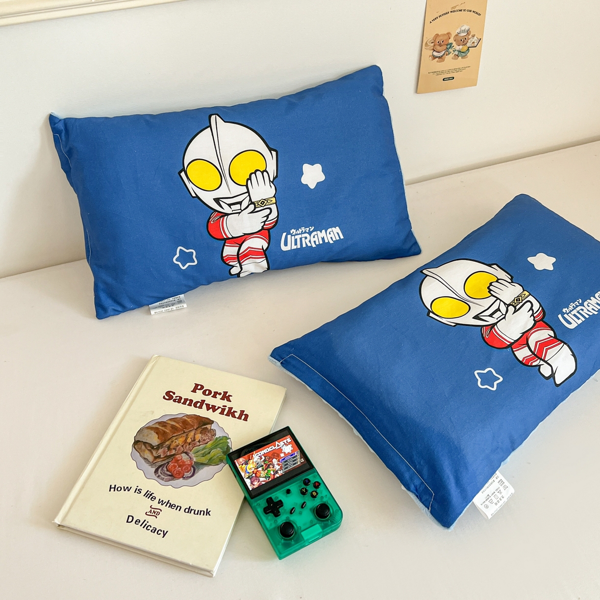 91家纺网 家纺一手货源 找家纺 孩子王家纺 2025新款A棉B绒全棉纯棉豆豆枕学生幼儿园系列 超人杰克 30x50cm/只（带标）