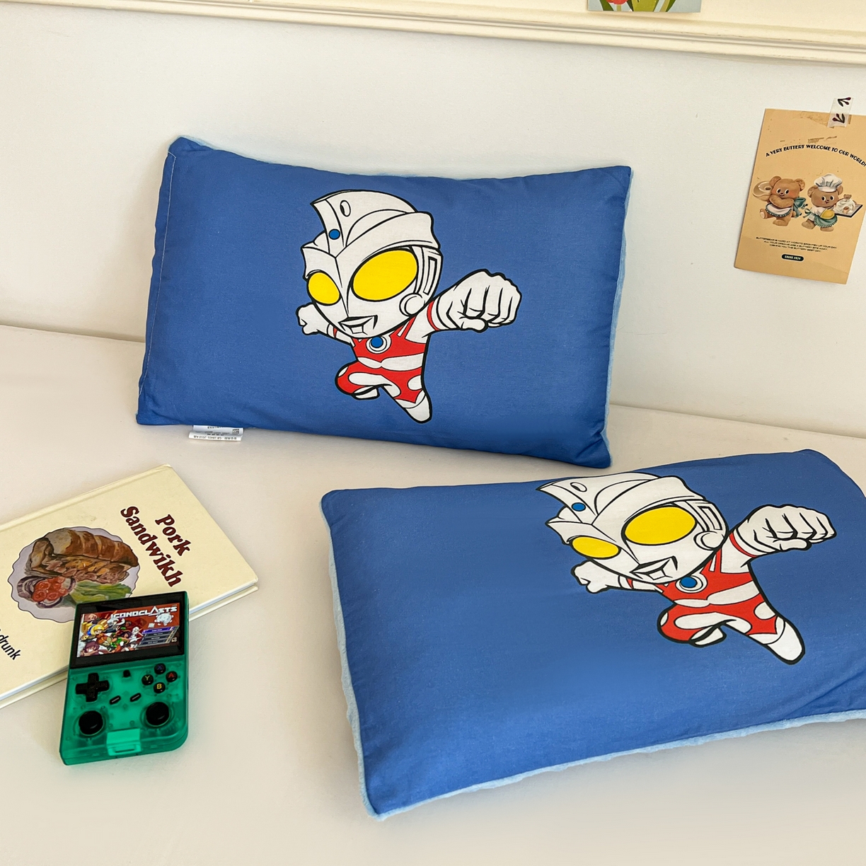 91家纺网 家纺一手货源 找家纺 孩子王家纺 2025新款A棉B绒全棉纯棉豆豆枕学生幼儿园系列 极限艾斯 30x50cm/只（带标）