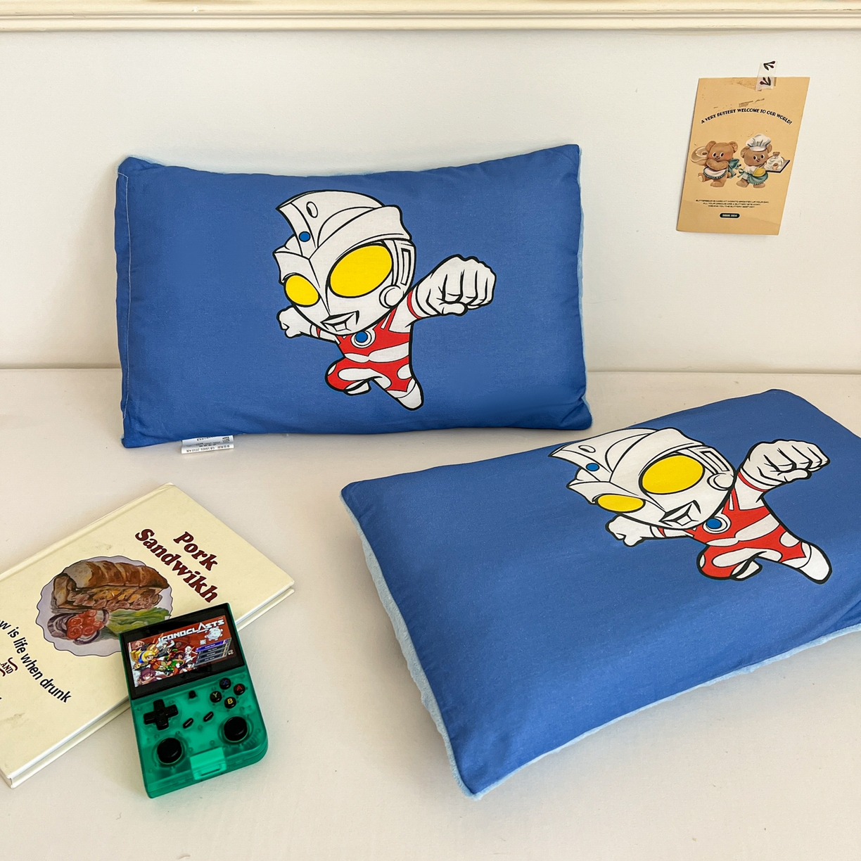 91家纺网 家纺一手货源 找家纺 孩子王家纺 2025新款A棉B绒全棉纯棉豆豆枕学生幼儿园系列 极限艾斯 30x50cm/只（带标）