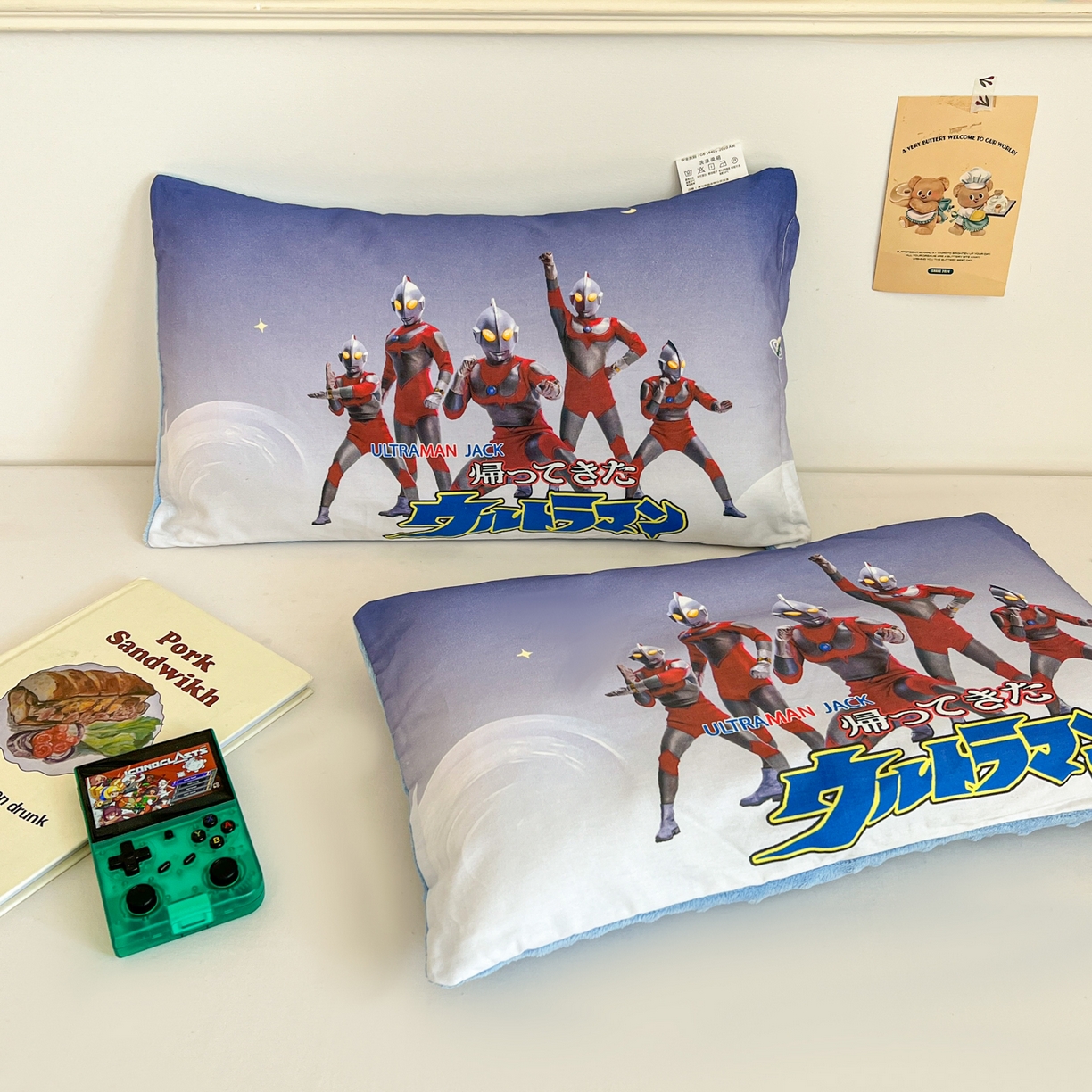 91家纺网 家纺一手货源 找家纺 孩子王家纺 2025新款A棉B绒全棉纯棉豆豆枕学生幼儿园系列 杰克战队 30x50cm/只（带标）