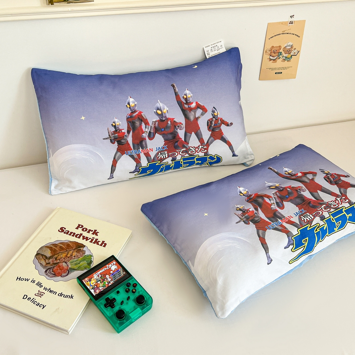 91家纺网 家纺一手货源 找家纺 孩子王家纺 2025新款A棉B绒全棉纯棉豆豆枕学生幼儿园系列 杰克战队 30x50cm/只（带标）