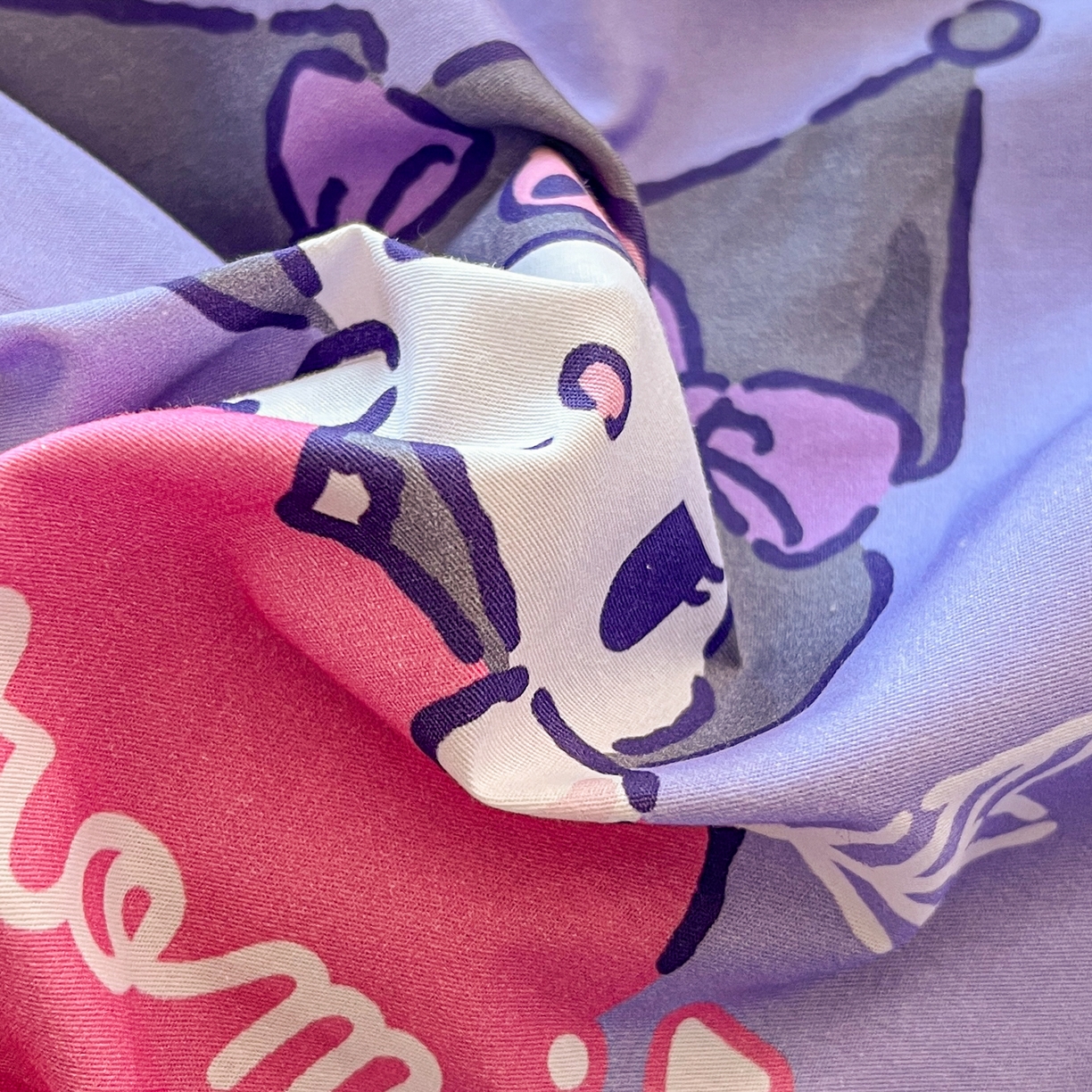 91家纺网 家纺一手货源 找家纺 孩子王家纺 2025新款A棉B绒全棉纯棉豆豆枕学生幼儿园系列 丘比特库洛米 30x50cm/只（带标）