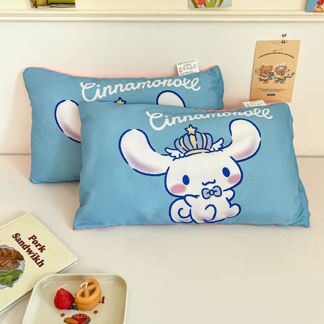 91家纺网 家纺一手货源 找家纺 孩子王家纺 2025新款A棉B绒全棉纯棉豆豆枕学生幼儿园系列 闪亮玉桂狗 30x50cm/只（带标）