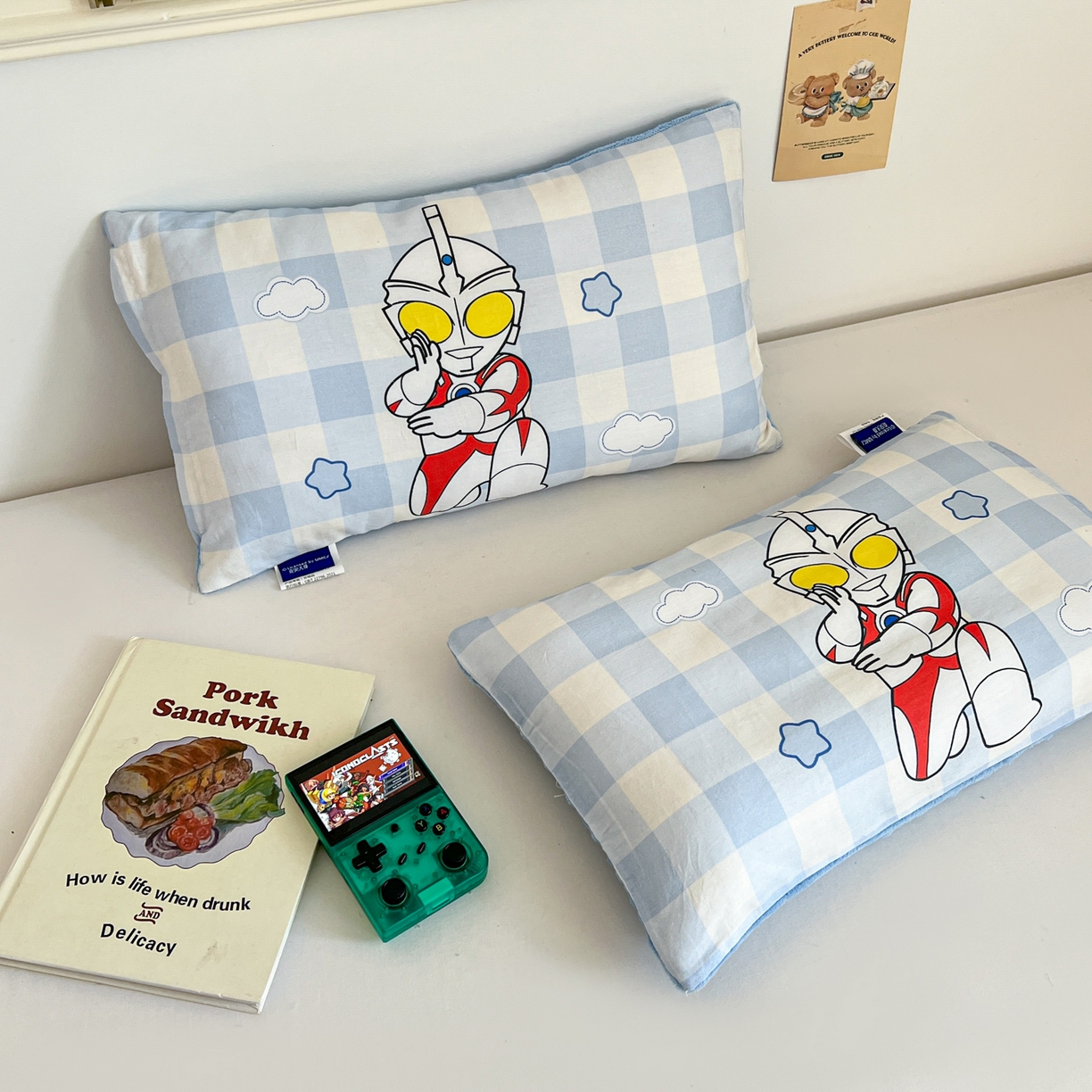 91家纺网 家纺一手货源 找家纺 孩子王家纺 2025新款A棉B绒全棉纯棉豆豆枕学生幼儿园系列 王牌艾斯 30x50cm/只（带标）