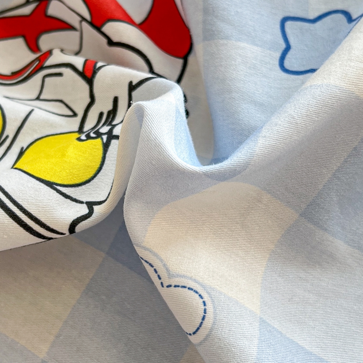 91家纺网 家纺一手货源 找家纺 孩子王家纺 2025新款A棉B绒全棉纯棉豆豆枕学生幼儿园系列 王牌艾斯 30x50cm/只（带标）