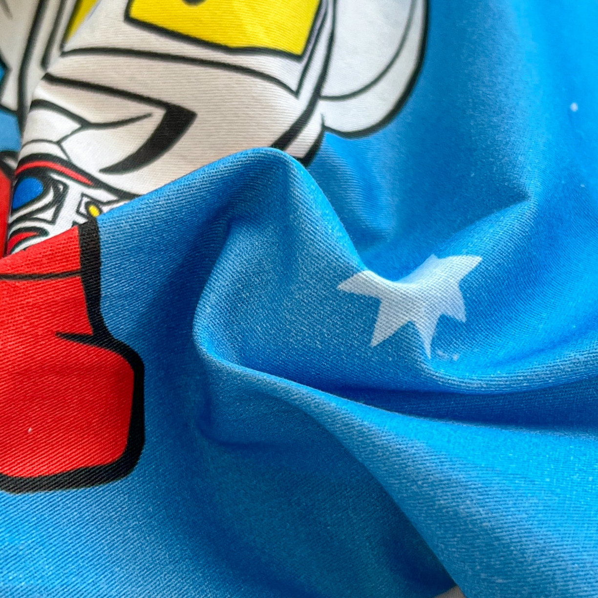 91家纺网 家纺一手货源 找家纺 孩子王家纺 2025新款A棉B绒全棉纯棉豆豆枕学生幼儿园系列 英雄泰罗 30x50cm/只（带标）